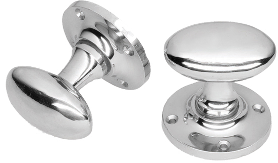 silver chrome door handles