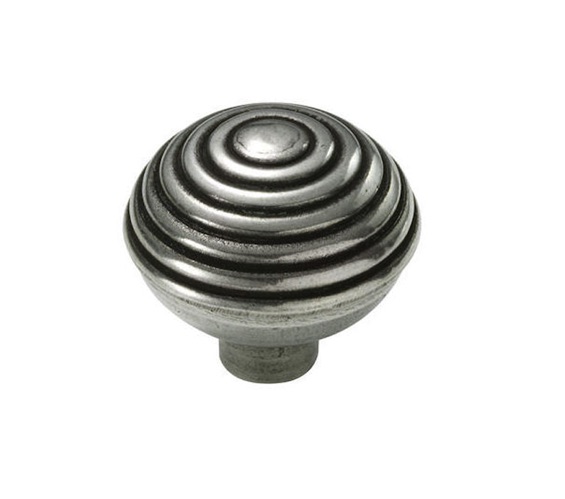 Finesse Beehive 2-Part Cabinet Knob (44mm Diameter), Pewter