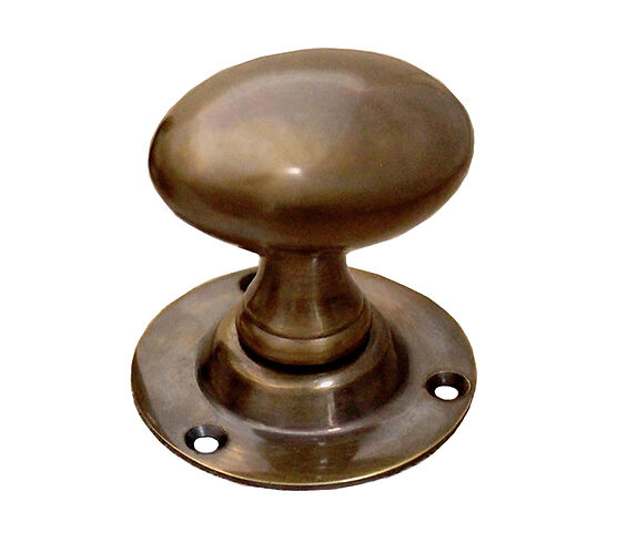 Heritage Brass Mayfair Oval Mortice Door Knobs - Satin Nickel